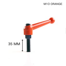 M10 Black Orange Solid Adjustable Handle Clamping Tension Lever Arm