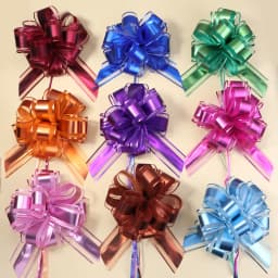2Pcs/Lot Colorful Large Snow Yarn Hand Pull Flower Ribbon Pull Flower Ball For Wedding Christmas Party Decoration Gift Wrapping