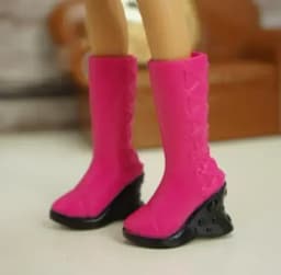 Toy accessories flat foot high heels boots shoes for your BB ST Dolls BBQB1