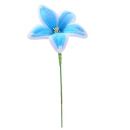5Pcs Lily DIY Artificial Flower Chenille Stem Fluffy Wire Pipe Cleaners Twist Stick Children Educational Toys Creative Handcraft