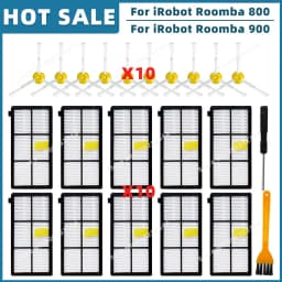 Compatible For iRobot Roomba 800 900 Series 860 865 866 870 880 885 890 960 980 990 Replacement Parts Main Side Brush Filter