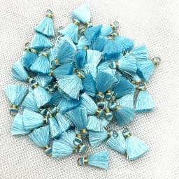 100/50Pcs 20mm Mini Metal Hanging Ring Tassel Trim Pendant DIY Craft Jewelry Handmade Earrings Decor Materials Fringe Trim