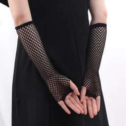 2 Pair/set Black Ladies Sexy Mesh Net Fishnet Gloves Women Hollow Out Holes Fingerless Gloves Disco Lolita Costume Punk Mitten