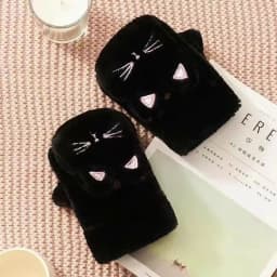 Cute Cat Plush Mittens Korean Style Thickened Fingerless Gloves Touchscreen Compatible Women Warm Flip Cover Plush Handwear