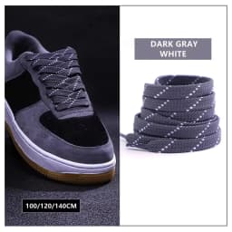 New Twill Two-Tone Shoelaces for Sneakers Flat Shoelace Pattern Premium Colorful Shoe Laces Athletic Unisex Shoestring 1pair
