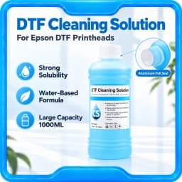 Blue 1000ml DTF Ink Cleaning Solution Strong Cleaning for Epson DX4 DX5 DX7 L1800 L805 L800 1390 I3200 DTF cleaning Liquid
