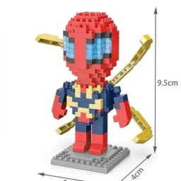 Hero Cartoon Micro Particle Building Blocks Children Assembly Toy Anime Action Figure Boy Girl Kid Gift Cute Toy Building Bricks