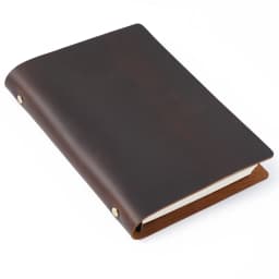 AIGUONIU Classic Leather Rings Binder Notebook A5 Genuine Leather Cover Journal Diary Sketchbook Planner Stationery