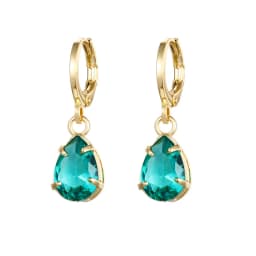 CRMYA Silver Gold Filled Dangle Earrings For Women CZ Zircon Long Water Drop Earring Men Jewelry Circle Ear Ring Wholesale