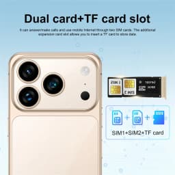2026 HOT i17 Pro Max Original 7.0HD 15 Global Edition Android Smart Dual Recognition Card 8000mAh Battery Facial Function SS1