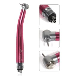 Dental High Speed 2/4Hole Clean Standard/Big Head Handpiece Push Button Air Turbine NSK Style Fit ISO Burs 1.6mm