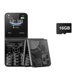 SERVO Flilo9 Dual SIM Foldable Mobile Phone Speed Dial Call Record Blacklist 3G WCDMA 2.6 inch Flip Button Mobile Phone FM Radio
