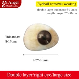 Resin Eye Prosthesis For Disabled Eyes After Removal Of Eyeball Atrophy Using Artificial Eye Prosthesis