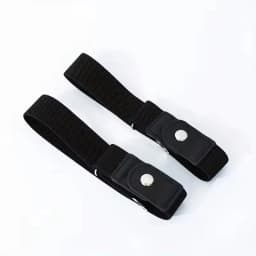 2pcs Set No Buckle Elastic Belt for Women Men Unisex Stretch Belt for Pants Jeans Casual Buckle Free Adjustable Invisible Belts