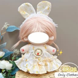 Cute Dres JK Uniform Clothes for 20cm Cotton Plush Cartoon DIY Doll Dress Up Clothing Skirt Suit Socks Toy Accessories Girl Gift