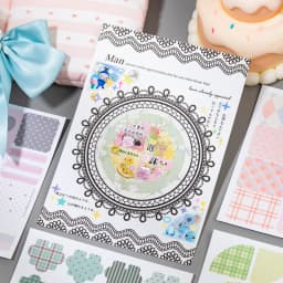 TIANZI Cartoon Die Cut Stickers Book 20/40 Sheets Decorative Diary Scrapbooking Supplies Handmade Japanese Stationery