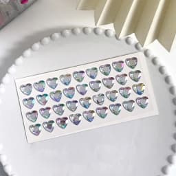 Stationery Phone Laptop 3D Crystal Diamond Sticker Love Heart Rhinestone Bling Decorative Sticker DIY Children Toys
