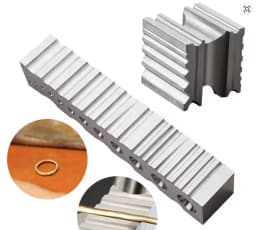 Square Six-Sided Dapping Block High Hardness Steel Forming Shaping Tool Jewelry Tools Swage Block Channel Jewelry Making Block