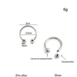 10/30/60PCS Detachable D-Buckle Metal Opening D Ring For Shoulder Bag Belt Strap Swimwear Decor Hat Horseshoe Hook Accessories