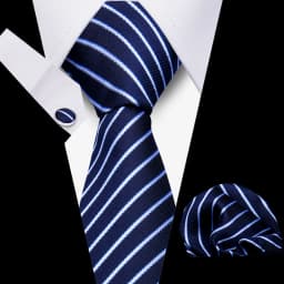 Men Business Tie Set Classic Plaid Dot Necktie Cufflinks Stripe Handkerchief For Wedding High Quality Formal Gravata Accessories