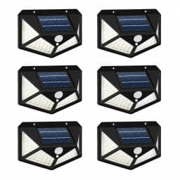 Solar Lights Outdoor, 2/4/6/8 Pack 100 LED Solar Motion Sensor Lights, 3 Lighting Modes, 270° Wide Angle Illumination, Solar Powered Waterproof Security Wall Lights for Backyard, Garden, Fence, Patio, Front Door and Outdoor Areas