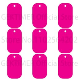100Pcs Nameplate Laser Engraved Number Pendant for KeyChain Diy Making Aluminum Military Identity Tag Custom Personalized ID