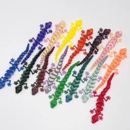 30PCS 3D Printed Gecko with Movable Joints - Fun Desk Toys, Random Colors, Cool Gift for Kids & Collectors