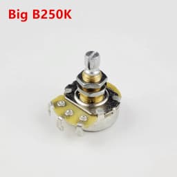 (Made in Korea) Alpha Brass Shaft Potentiometer(POT) For Electric Guitar Bass A250K/B250K/A500K/B500K