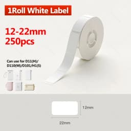 Niimbot D11 Label Sticker D110 D11H D110M Label Printer Paper self-adhesive Sticker Waterproof Pure White