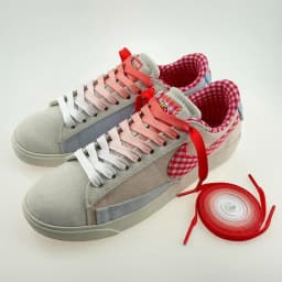 High Quality Gradient Color Shoelaces 120/140/160cm High-top Canvas Sneakers Basketball Shoes Laces Strings
