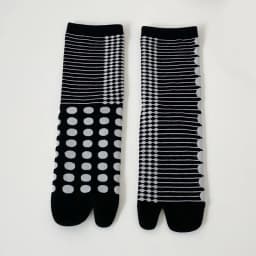 Women Colorful Jacquard Two-Toed Socks Combed Cotton Soft Breathable Split Toe Socks Funny Chic Plants Leopard Striped Tabi Sock