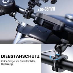 Motorcycle Bike Phone Holder Mount with Vibration Dampener For Motorcycle Bike, Scooters ATV/UTV Universal Bicycle Mount
