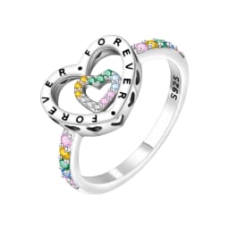 PANPOKI S925 Sterling Silver Flower Butterfly Insect Closed Ring For Women Finger Ring Personality Jewelry Party Trendy Gifts