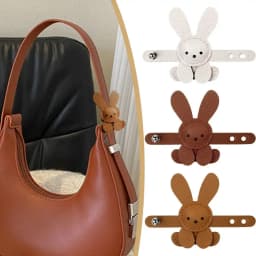 New Little White Rabbit Bags Charm Cute White Pendant Bag Decoration Accessory Handmade Adjustable Cute Bunny Bags Pendant Decor