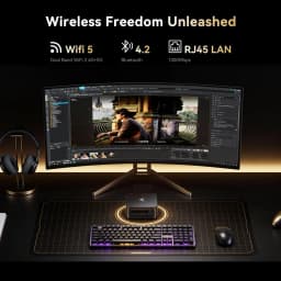 ACEMAGIC AMD Ryzen Embedded R2544 Mini PC 8GB DDR4 RAM 256GB SSD Windows 11 Pro Dual 4K Display Small Form Factor Desktop PC