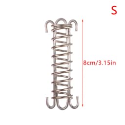 1pcs Dog Leash Shock Absorbing Buffer Tension Spring Training Sun Shade Heavy Duty Steel Tent Rope Fixed Buckle Drawbar Spring