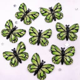 Resin Shiny Colorful Crystal Butterflies Flatback Rhinestone 1 Hole Appliques Ornaments 10pcs Home Figurines decor Crafts