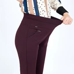 Women's High Waist Elastic Cargo Fit Pants, Lady Pencil Pants, Streetwear, Y2K Clothing, Traf Official Store Sets, Autumn Clothe