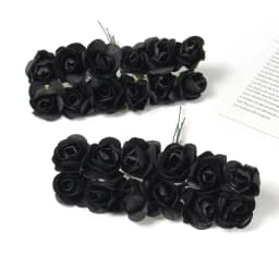 Mini Artificial Rose Bouquet Paper Fake Flowers for Home Decor Wedding Decoration Christmas New Year 2023 Ornaments Accessories