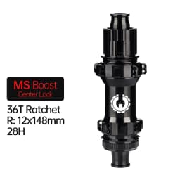 Bicycle MTB Hub Center/6Bolt Brake Boost 36T Ratchet 28H Integrated AL7075 HG/XD/MS