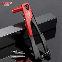 Heavy-Duty Hand Riveter,High-Lever Labor-Saving Design,Manual Tool for Fastening&Riveting Metal Sheets and Pipes,DELIXI ELECTRIC