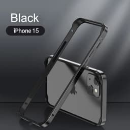 Hybrid Silicone Frame Aluminum Metal Phone Case For iPhone 16 15 14 13 12 Pro Max Better Heat Bumper