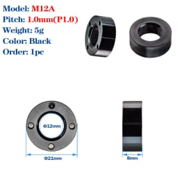 M12 M15 Thru Axle Nut for Bike Frame/Fork 1.5P Road Bike Thru Axle Shaft Nut MTB Carbon Fork Frame Nut Skewers Screw Bike Parts