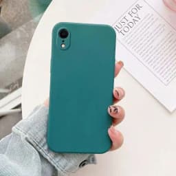 Liquid Silicone Phone Case for For iPhone XR X XS Max Matte Basic Cover Caqas
