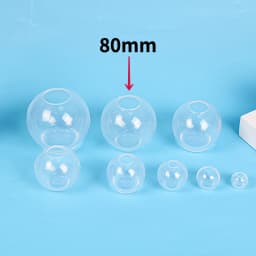 3D Sphere Ball Silicone Mold Round Clear Mould for UV Resin Epoxy Resin Craft Supplies Flowers Preservation for Home Decor