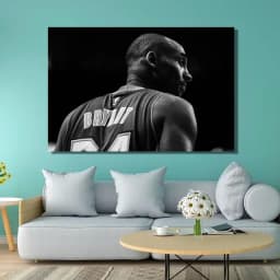 Basketball Legends Canvas Art Kobe LeBron More Framless Wall Decor for Living Room Sports Themed Home Decoration Ideal Gift