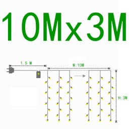 Led Icicle Curtain String Lights Fairy Christmas Lights Garland For Christmas New Year Wedding Home Room Patio Party Decoration