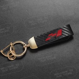 Leather For Race Flag Logo Keyring Emblem Cordoba Tarraco Ibiza Leon VZ Ateca Mii FR Car Carbon Fiber Rope Keychain Key Ring