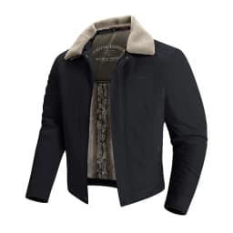 Winter Thick Warm Cotton Jacket Men Business Casual Faux Fur Lapel Collar Fashion Comfort For Elderly Fathers Daily Casual