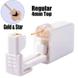 Disposable Sterile Ear Piercing Unit Cartilage Tragus Helix Piercing Gun Tool Kit Build In Steel Stud Earring Star Ball